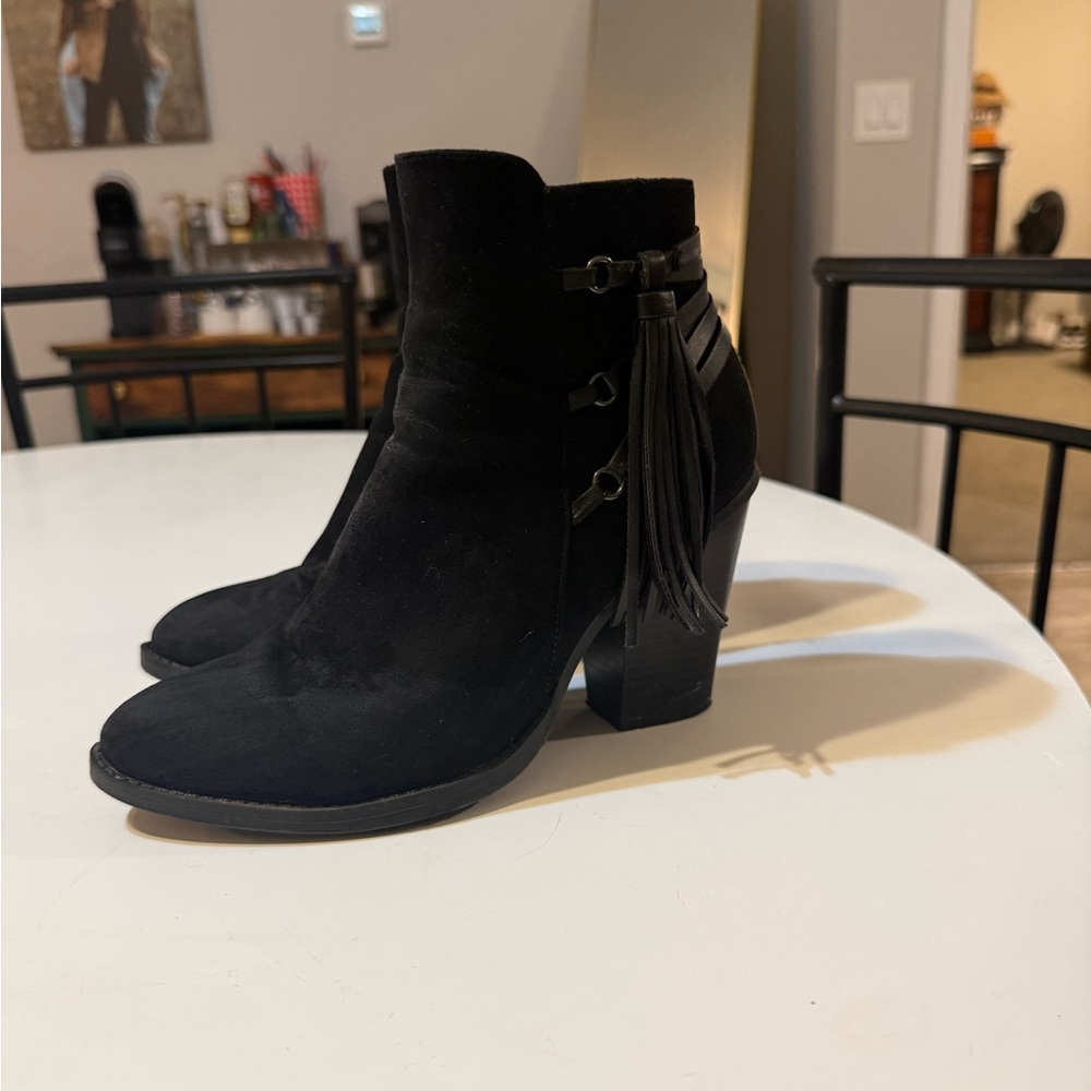 Black Suede Ankle Boots